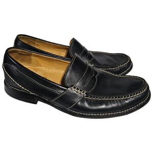 SPERRY GOLD CUP Black Leather Penny Loafers - Size 12